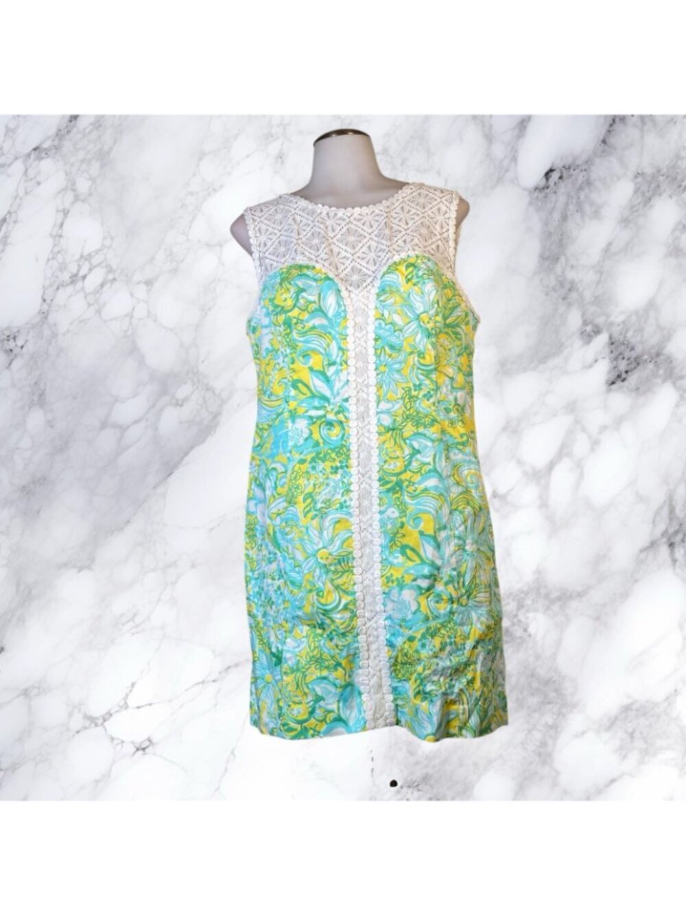 Lilly Pulitzer Sofia Dandelion Yellow Beach Gypsies Shift Dress - Picture 3 of 12